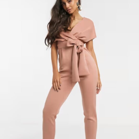 ASOS Pants - ✨ NWT✨ ASOS Fallen Shoulder Scuba Jumpsuit